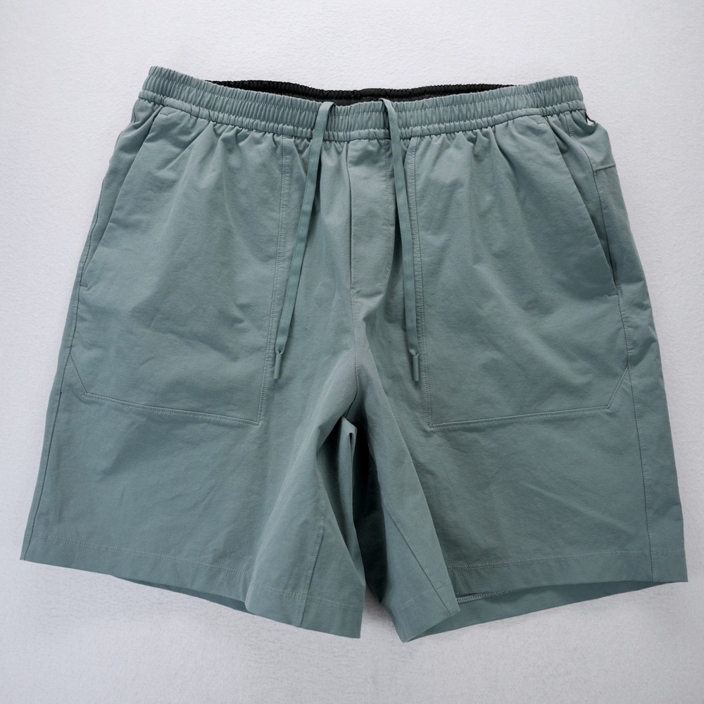 Lululemon Lab Boatline Shorts XL Blue Relaxed Fit Drawstring LM7BDES
